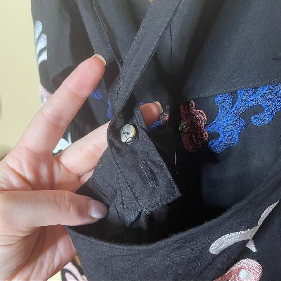 Cleobella Lali Metallic Embroidered Romper Size Small - Picture 10 of 15